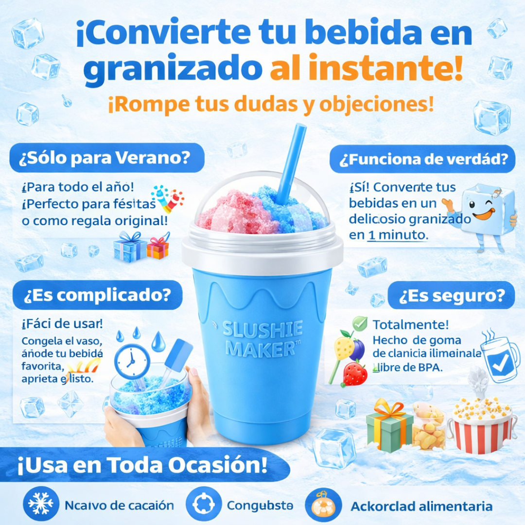 TryCupo™ | Vaso Mágico para Granizados Instantáneos